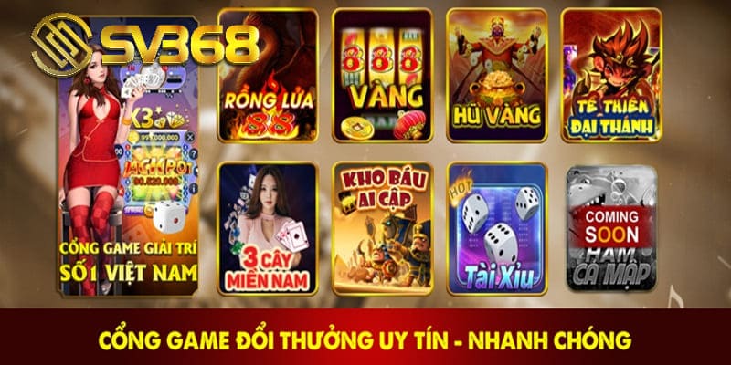 Nổ hũ SV368 trả thưởng nhanh chóng